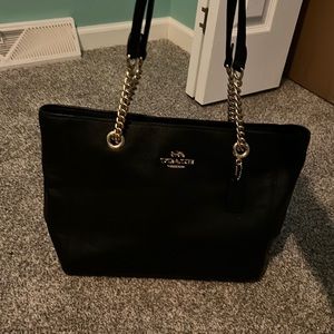 Coach Tote with chain straps